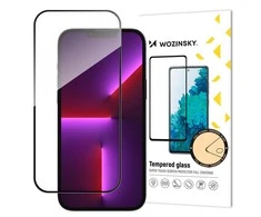 Wozinsky „Full Glue“ grūdintas stiklas „Apple iPhone 15 Plus“ dėklui, pritaikytas „Full Glue“ grūdinto stiklo ir rėmelio derinys – Juodas