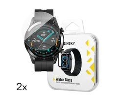 Wozinsky Full Glue Apsauginis stiklas Huawei Watch GT 2 / GT 2 Pro 46mm (2 vnt.)