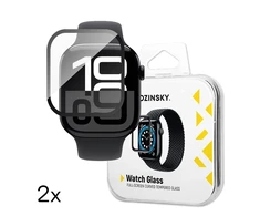Wozinsky Full Glue Apsauginis stiklas with Juodas Frame Apple Watch Series 10 46mm (2 vnt.)