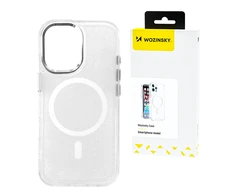 Wozinsky Glitter with Mag Safe for Samsung Galaxy S24 FE – dėklas telefonui skaidrus with Glitter
