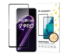 „Wozinsky Apsauginis stiklas Full Glue Super Tough“ ekrano apsauga, pilnai padengta rėmeliu, tinka „Realme 9 Pro“ juodas