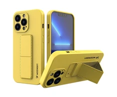 Wozinsky Kickstand dėklas skirtas iPhone 13 mini, geltonas
