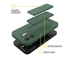 Wozinsky Kickstand dėklas skirtas iPhone 12 Pro Max, juodas