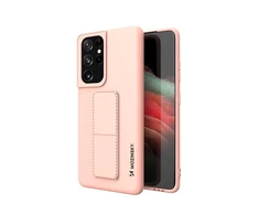 Wozinsky Kickstand dėklas skirtas Samsung Galaxy S21 Ultra 5G, rožinis