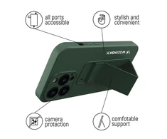 Wozinsky Kickstand dėklas skirtas Xiaomi Redmi Note 11 Pro, juodas