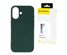 Wozinsky Liquid Silicone MagSafe for Samsung Galaxy S25 Ultra – dėklas telefonui žalios spalvos