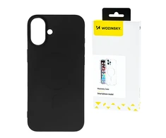 Wozinsky Liquid silikoninis MagSafe Samsung Galaxy S25 – dėklas telefonui juodos spalvos