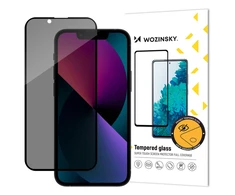LCD apsauginis stikliukas "Wozinsky Privacy 5D Full Glue" Apple iPhone 14 Plus/13 Pro Max pritaikytas dėklui Anti Spy