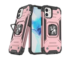 Dėklas Wozinsky Ring Armor Apple iPhone 14 Plus šarvuotas magnetinis laikiklis auksinis žiedas