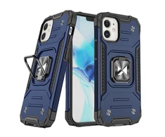Wozinsky Ring Armor Apple iPhone 14 Plus armored magnetic holder ring dėklas telefonui mėlynos spalvos
