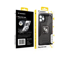 Dėklas Wozinsky Ring Armor Apple iPhone 14 Pro šarvuotas magnetinis laikiklis auksinis žiedas