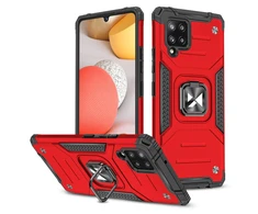 Wozinsky Ring Armor dėklas skirtas Samsung Galaxy A42 5G, raudonas