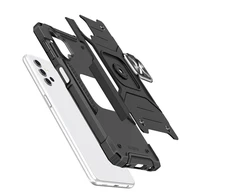 Wozinsky Ring Armor dėklas skirtas Samsung Galaxy A73, raudonas