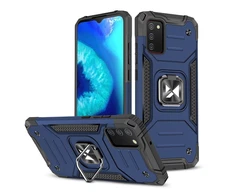 Wozinsky Ring Armor dėklas skirtas Samsung Galaxy A03s, mėlynas