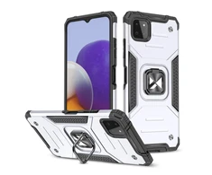 Wozinsky Ring Armor dėklas skirtas Samsung Galaxy A22 4G, sidabrinis