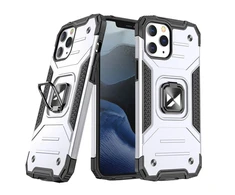 Wozinsky Ring Armor tvirtas hibridinis dėklas skirtas iPhone 13, sidabrinis