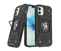 Wozinsky Ring Armor tvirtas hibridinis dėklas skirtas iPhone 14 Max, juodas