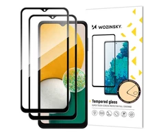 Wozinsky Set of 2x Super Strength Full Glue Apsauginis stiklas Visas ekranas su rėmeliu, draugiškas Samsung Galaxy A13 5G / A23 / A23 5G Juodas