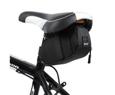 Wozinsky small bicycle saddle bag 0.6 l juodos spalvos (WBB8BK juodos spalvos)