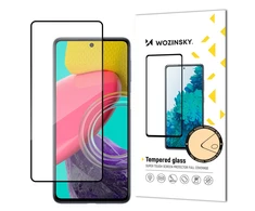 „Wozinsky Super Tough Full Glue“ grūdintas stiklas, viso ekrano su rėmeliu dėklas „Samsung Galaxy M53 5G Juodas“