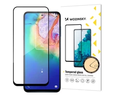Wozinsky Super Tough Full Glue Apsauginis stiklas Full Screen With Frame Case Friendly TCL 20 5G Juodas