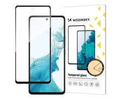 Wozinsky Super Tough Full Glue Apsauginis stiklas, skirtas viso ekrano apsaugai su rėmeliu, skirtas dėklui, Samsung Galaxy A53 5G Juodas