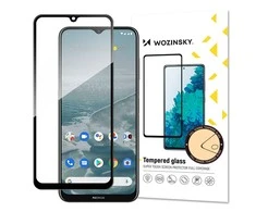 Wozinsky super durable Full Glue apsauginis stiklas full screen su rėmeliu Case Friendly Nokia G20 juodos spalvos