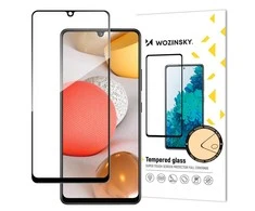 LCD apsauginis stikliukas "Wozinsky 5D Full Glue" Samsung A426 A42 5G pritaikytas dėklui juodas