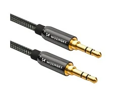 Wozinsky universal mini jack cable 2x AUX cable 2 m juodas