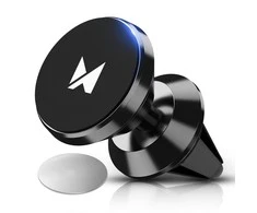 Wozinsky magnetinis telefono laikiklis oro grotelėms juodos spalvos (WMH-04)