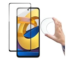 Wozinsky Full Cover Flexi Nano Glass plėvelė Apsauginis stiklas su rėmeliu Xiaomi Poco M4 Pro 5G Transparent