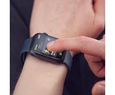 Wozinsky Watch Glass hibridinis AirTag stiklas juodas