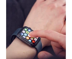 Wozinsky Watch Glass hibridinis AirTag stiklas juodas
