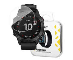 Wozinsky laikrodžio stiklas "Garmin Fenix 6X Pro“ juodai spalvai