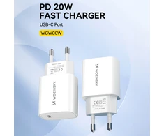 Wozinsky WGWCCW 20W USB-C laidinis įkroviklis – baltos spalvos