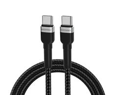 Wozinsky WNBCC2 USB-C / USB-C PD 65W kabelis 2 m – juodos spalvos