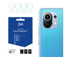 3MK FLEXIBLE GLASS LENS HYBRID GLASS PROTECT XIAOMI MI 11 / MI 11 5G 4 PCS CAMERA