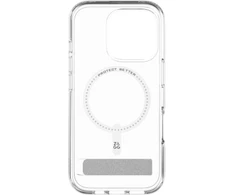 ZAGG Crystal Palace Snap Kickstand MagSafe dėklas su stovu iPhone 16 Pro – skaidrus