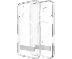 Dėklas ZAGG Crystal Palace Snap Kickstand MagSafe Apple iPhone 16 Plus – skaidrus