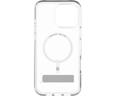 ZAGG Crystal Palace Snap Kickstand MagSafe dėklas su stovu, skirtas iPhone 16 Pro Max – skaidrus