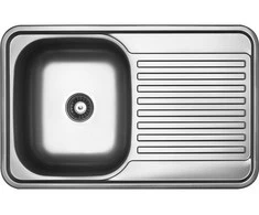 Black Red White Plieninė virtuvinė plautuvė Kuchinox FARO, SKH_011T, Inox