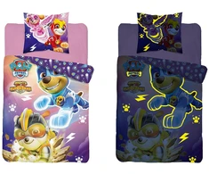Detexpol Medvilninė tamsoje šviečianti patalynė Paw Patrol 12