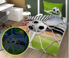 Detexpol Medvilninė tamsoje šviečianti patalynė Futbolas 4026