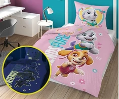 Detexpol Medvilninė tamsoje šviečianti patalynė Paw Patrol 24