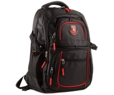 Juoda-raudona sportinė kuprinė NEW BERRY 18160