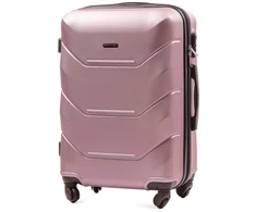 Kelioninis Nedidelis šviesiai ružavas (rose auksinis) lagaminas Wings TD147 (rankiniam bagažui) S