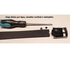 Storas juodas tvirtas 3,6cm pločio odinis vyriškas CezMar diržas PM-4-N21 8527