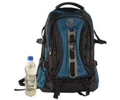 Talpi juoda+mėlyna turistinė-sportinė NEW BERRY kuprinė 2251