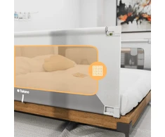 Tulano Meester Group Sp. su o.o. Bed guard rail 180cm Cover 48 Baltas-Pilkas