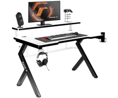 Meester Group Sp. z o.o. Hero 5.0 Baltas 120 cm gaming desk